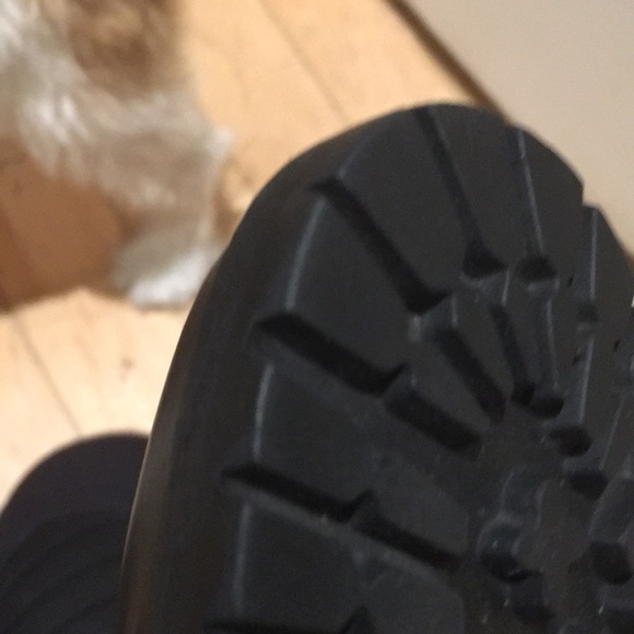 🇺🇸 Martinez Valero Knee High Leather Combat Boots 38.5 fits 8 or small 8.5 - Picture 9 of 15